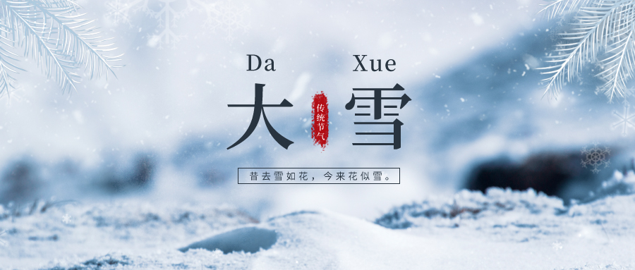 大雪 ▎雪落冬藏，將美好醞釀~
